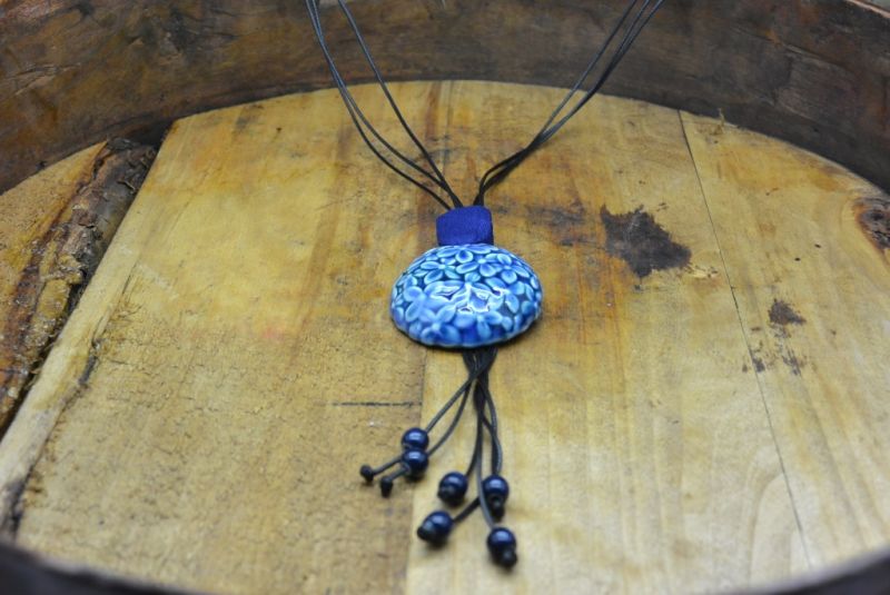 Keramik Schmuck Paradise Kollektion Halskette Blau 5