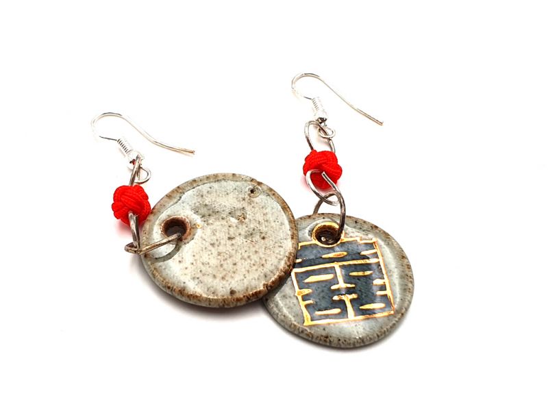 Keramikschmuck Seeweg nach Indien Kollektion - Ohrringe - Alter Stil 3