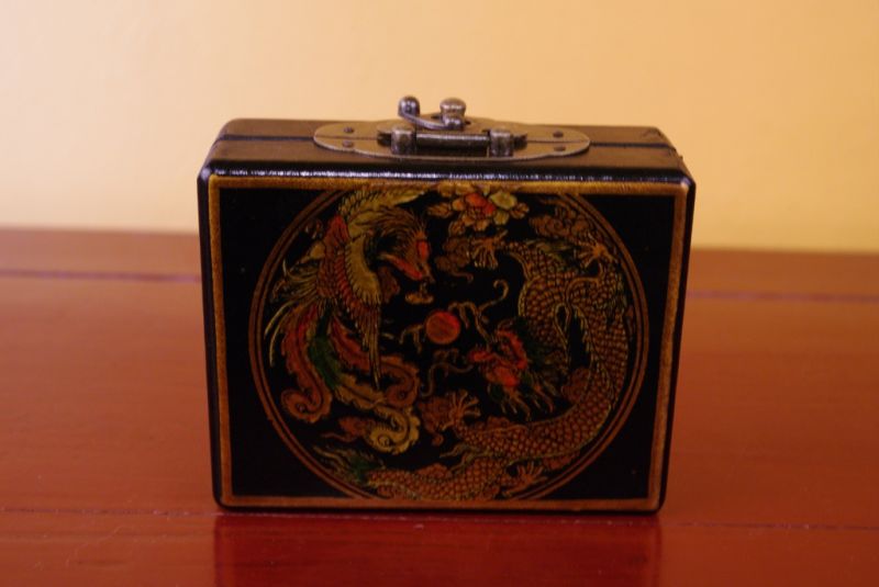 Klein Chinesische Schatullen und Abakus Schwarz 3