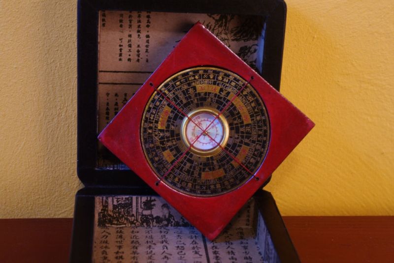 Klein Feng Shui Kompass Schwarz 5