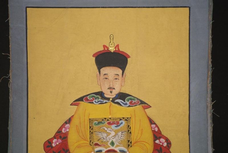 Kleine Ahnenpaare und Kaiser Chinesische Malerei Gelb 4