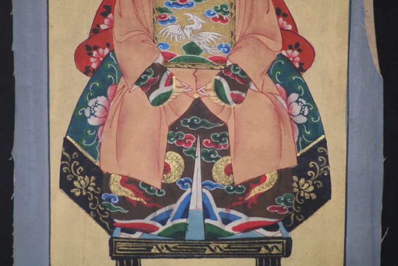 Kleine Ahnenpaare und Kaiser Chinesische Malerei Lachs 5