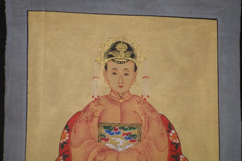 Kleine Ahnenpaare und Kaiser Chinesische Malerei Rosa 4