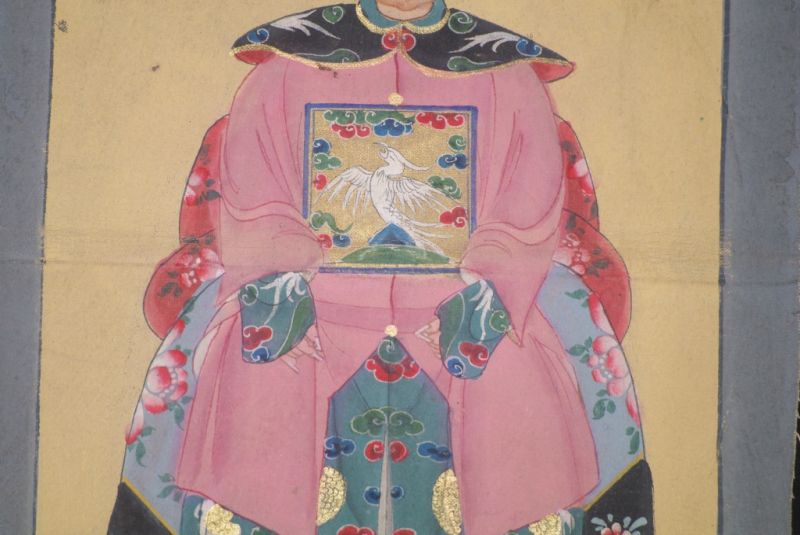 Kleine Ahnenpaare und Kaiser Chinesische Malerei Rosa 5
