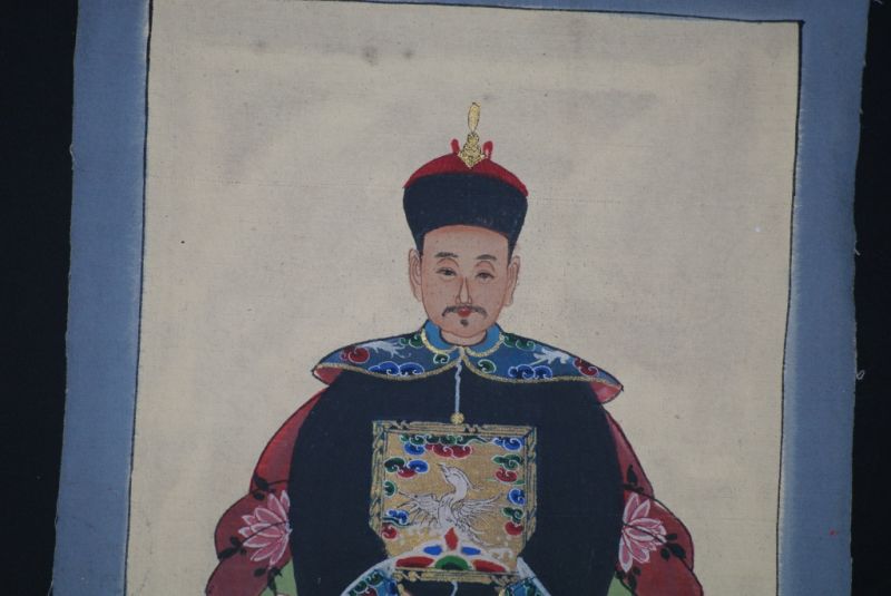 Kleine Ahnenpaare und Kaiser Chinesische Malerei Schwarz 4