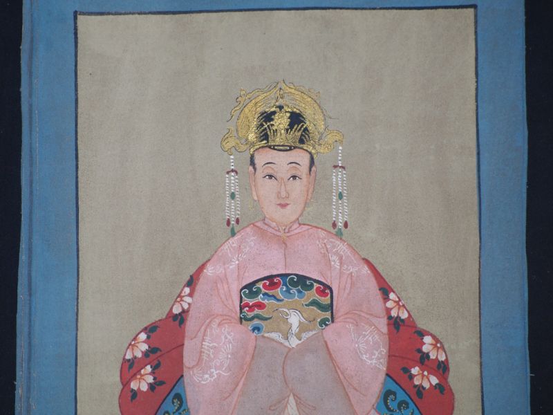 Kleine Ahnenpaare und Kaiser Chinesische Malerei Rosa 3