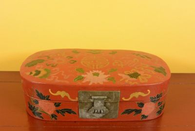 Kleine Chinalack-Box - Rot