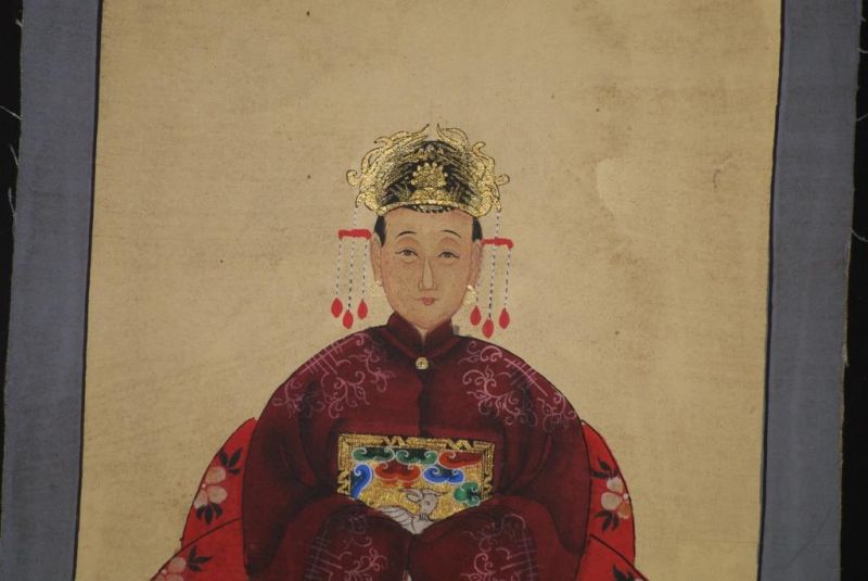 Kleine Chinesische Kaiser - Qing Dynastie - Bordeauxrot 4
