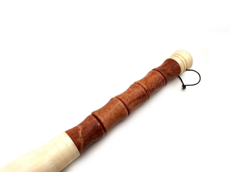 Kleine chinesische Kalligraphie-Pinsel Bambusform - Braun 3