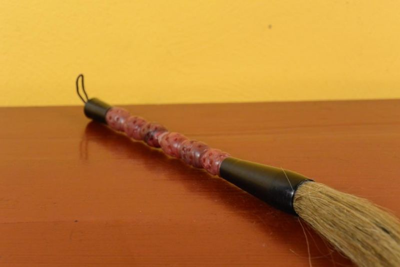 Kleine chinesische Kalligraphie-Pinsel Dunkelrot 4