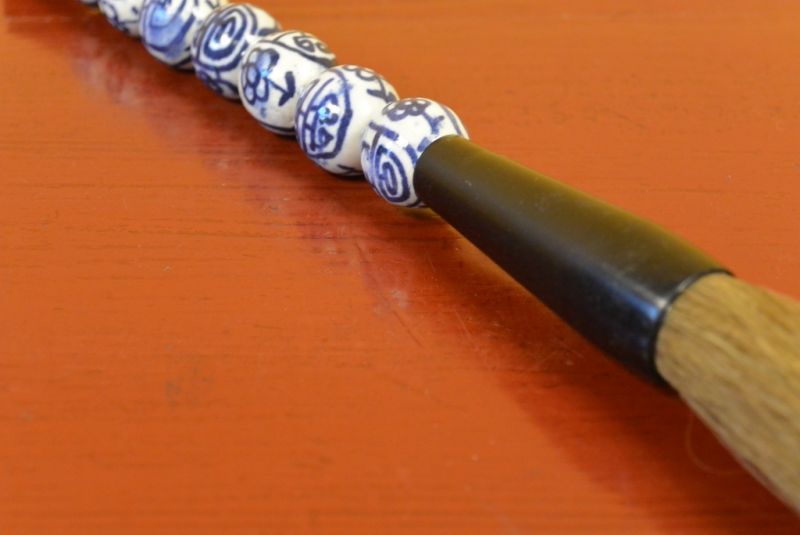 Kleine chinesische Kalligraphie-Pinsel Porzellan 4