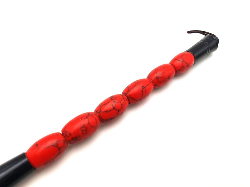 Kleine chinesische Kalligraphie-Pinsel Rot und Schwarz 3