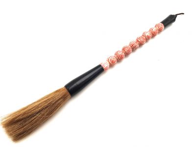 Kleine chinesische Kalligraphie-Pinsel - Rote und weißen Porzellan 3