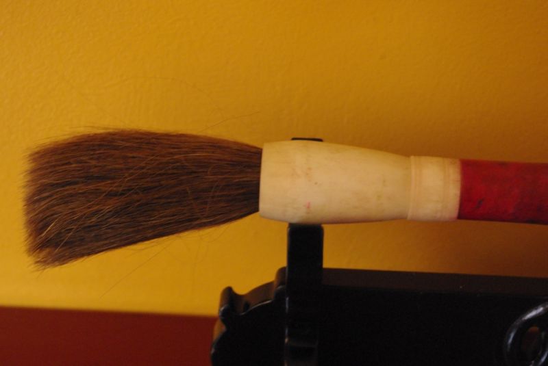Kleine Chinesische Pinsel Rote Steine 2