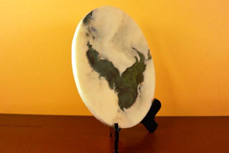 Kleine Chinesische Runden Dreamstone - Marmorstein - Abstrakte Kunst 5