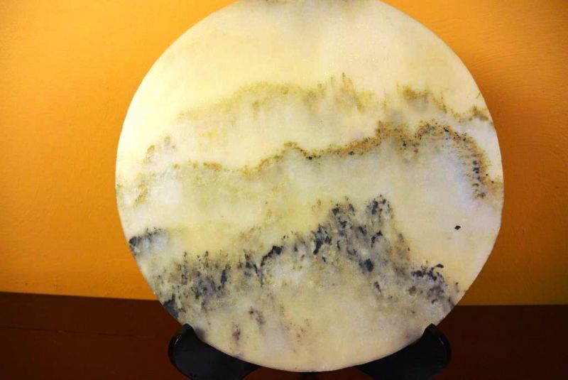 Kleine Chinesische Runden Dreamstone - Marmorstein - Berg 3 2
