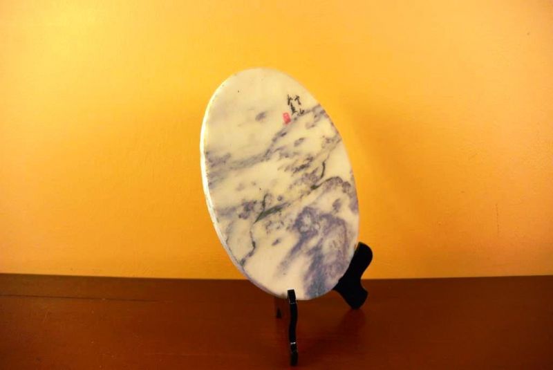 Kleine Chinesische Runden Dreamstone - Marmorstein - Berg 5