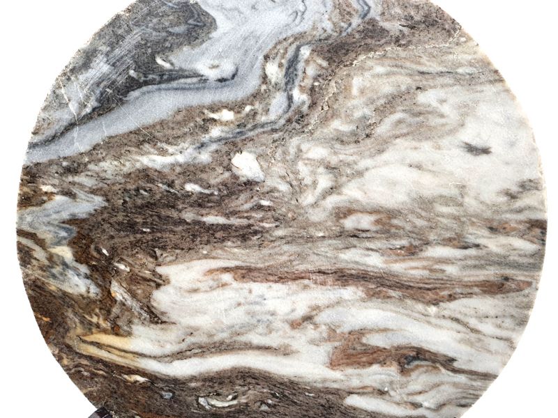 Kleine Chinesische Runden Dreamstone - Marmorstein - Der Schnee 2 2
