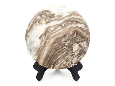 Kleine Chinesische Runden Dreamstone - Marmorstein - Guai shi - Der Berg