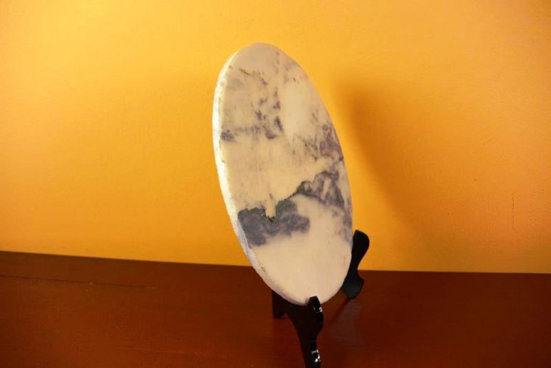 Kleine Chinesische Runden Dreamstone - Marmorstein - Wolke 5