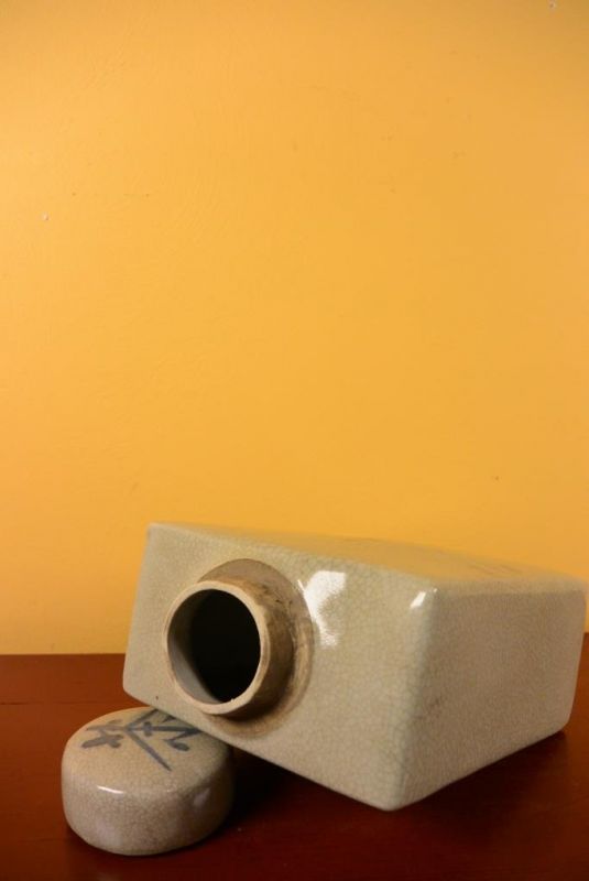 Kleine Chinesische Vase Porzellan - Farbig - Weiß / Elfenbein 4
