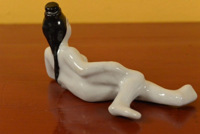 Kleine Erotische Schnupftabakflasche Nackte Frau 2 4