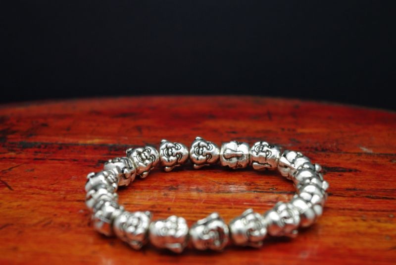Kleine Ethnische Armband Buddha-Kopf 4