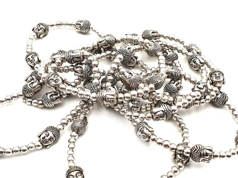 Kleine Ethnische Armband Buddha Köpfe und Perlen 2