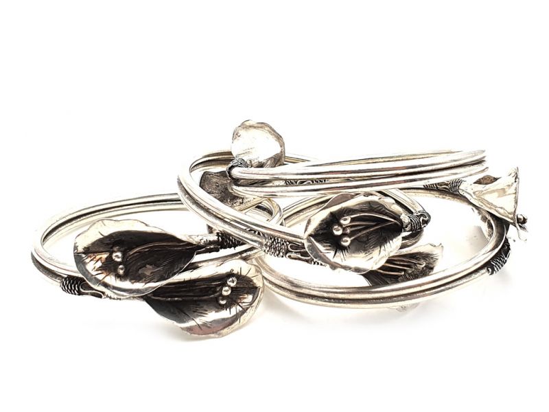 Kleine Ethnische Armband Doppelblumen 3