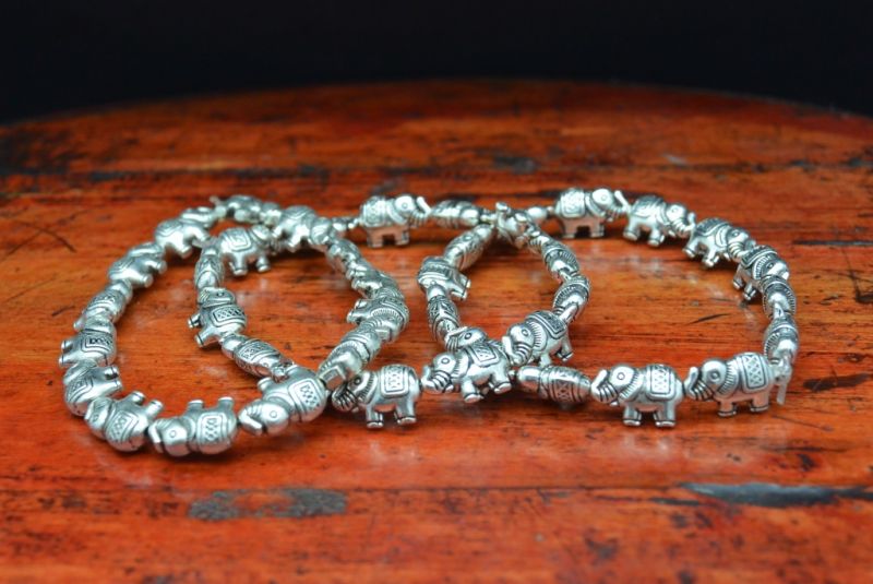 Kleine Ethnische Armband Elephants 2 2