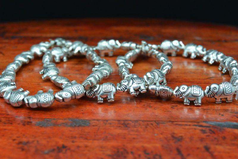 Kleine Ethnische Armband Elephants 2 3