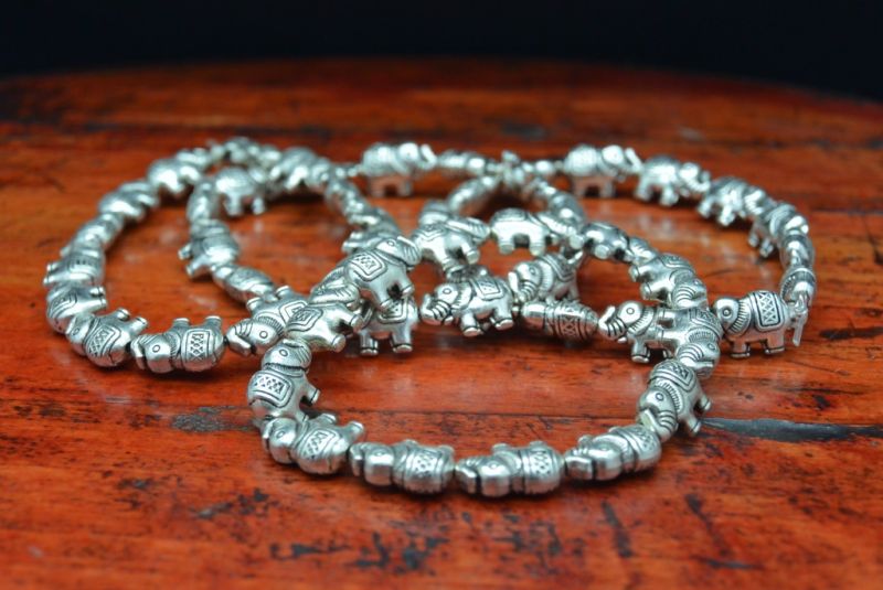 Kleine Ethnische Armband Elephants 2 5