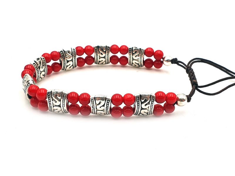 Kleine Ethnische Armband Roten Perlen 2