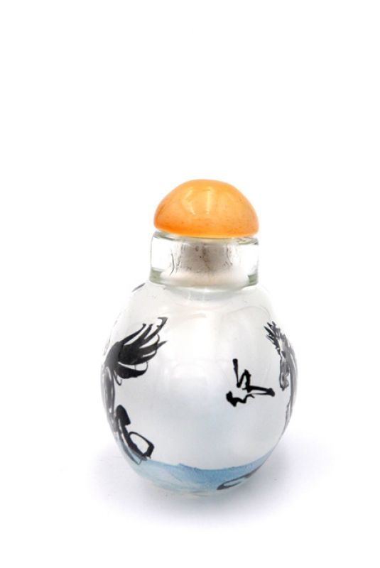 Kleine Glas Schnupftabakflasche - Künstler - Das Pferd 2