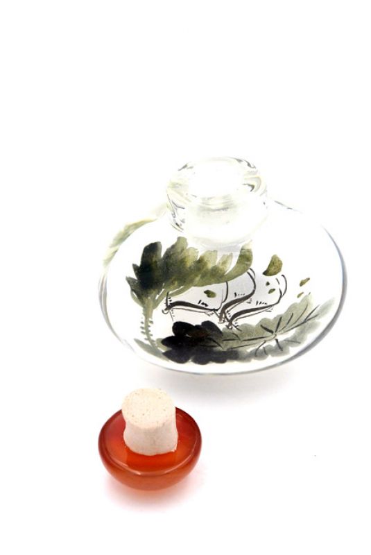 Kleine Glas Schnupftabakflasche - Künstler - Der See 4