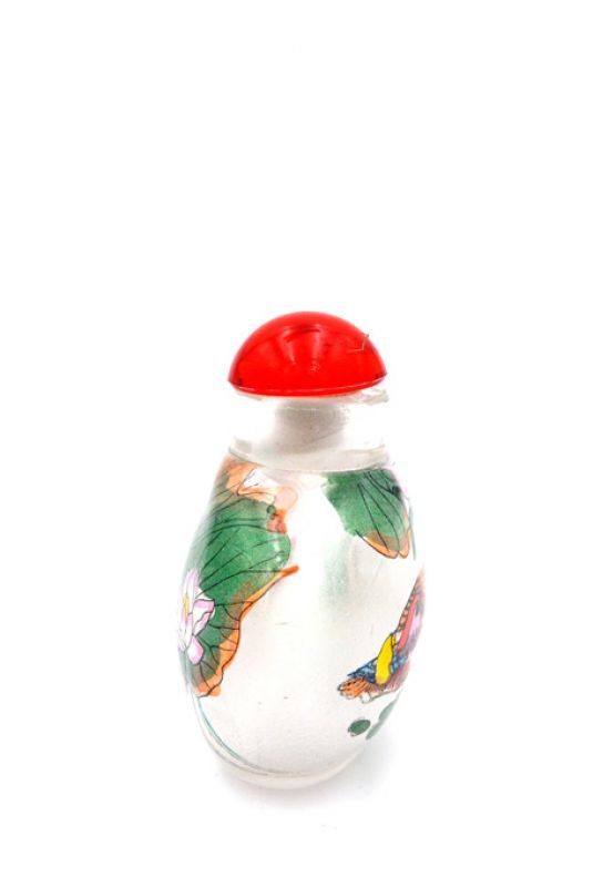Kleine Glas Schnupftabakflasche - Künstler - Die Enten 3