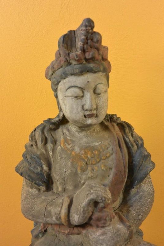 Kleine Holzstatuetten Göttin GuanYin 2