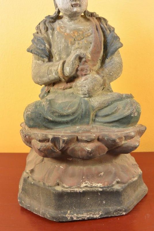 Kleine Holzstatuetten Göttin GuanYin 3