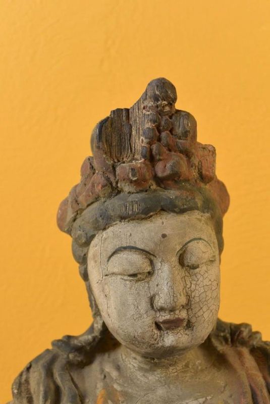 Kleine Holzstatuetten Göttin GuanYin 4