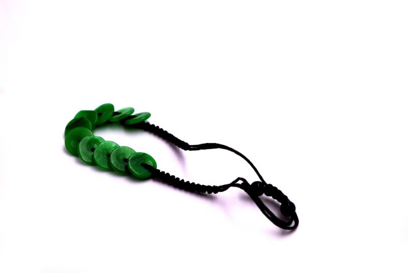 Kleine Jade Armband - Grün Bi Scheiben 4