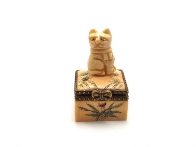Kleine Knochen box Katze