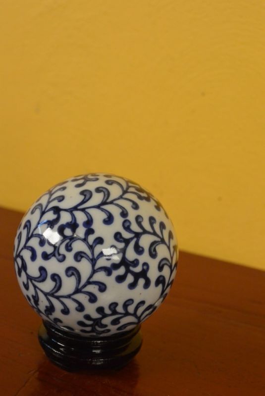 Kleine Porzellan Chinesische Kugeln Blumen 4