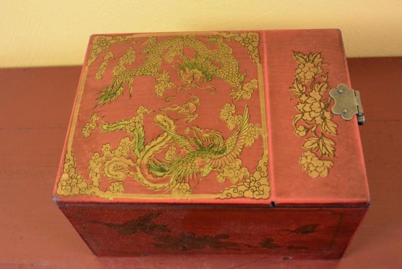 Kleine Schmuckkästchen - Rot Drache und Phoenix 5