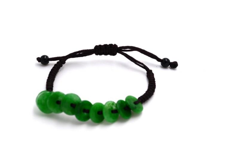 Kleines Jade Armband 10 kleine Scheiben 2
