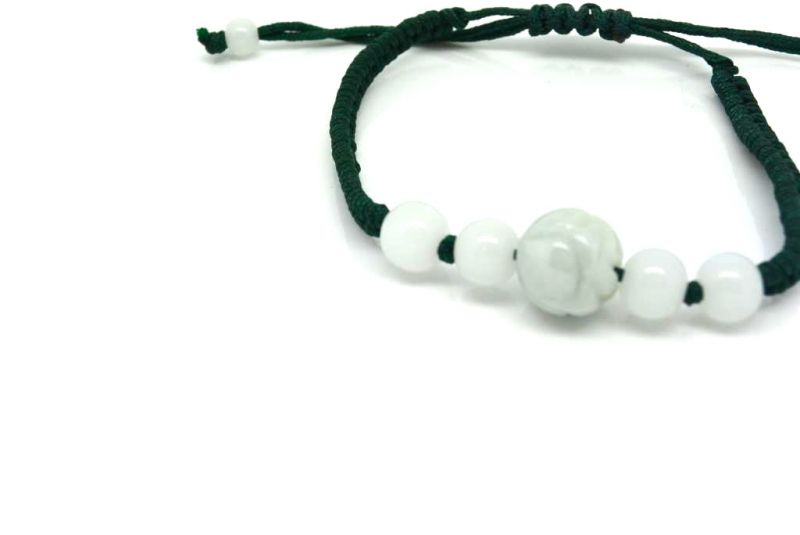 Kleines Jade Armband 5 Perlen 3