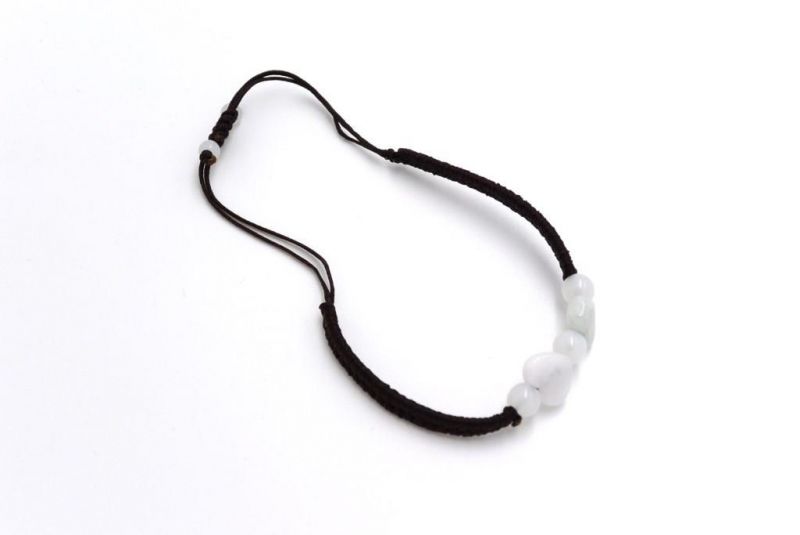 Kleines Jade Armband Doppelherz - Liebe 3