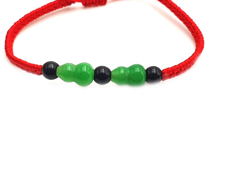 Kleines Jade Armband Doppelkürbis Wu Lou 2