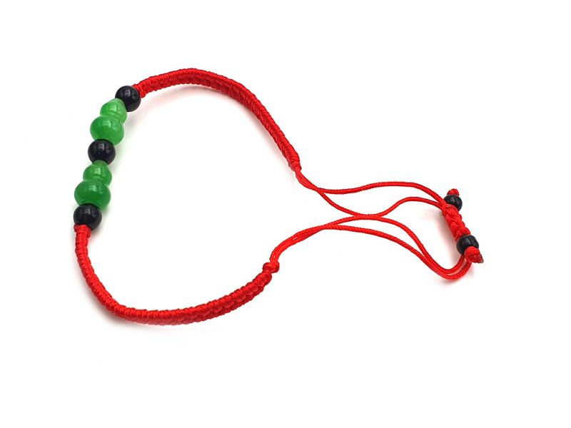 Kleines Jade Armband Doppelkürbis Wu Lou 3