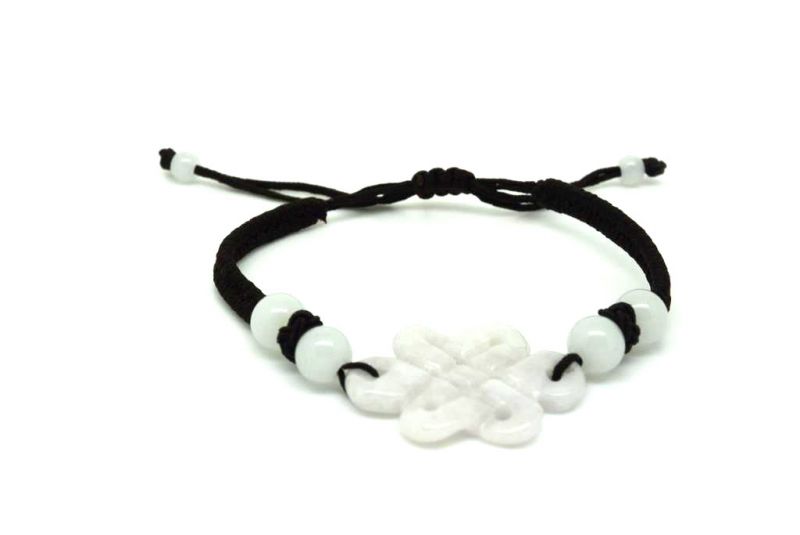 Kleines Jade Armband Endlosknoten 2
