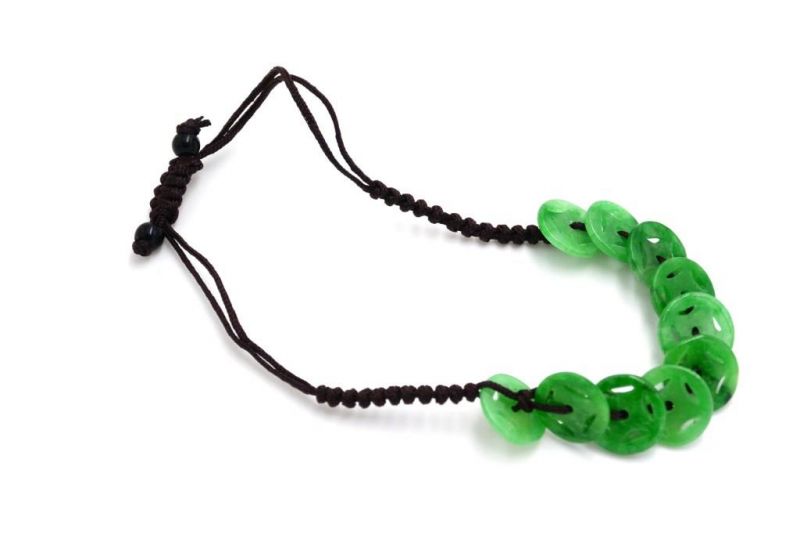 Kleines Jade Armband Grüne Bi Scheiben 3